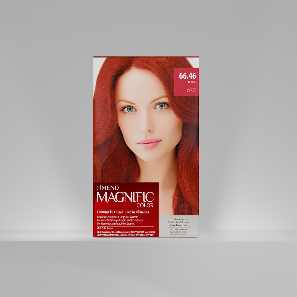 Kit Coloração Amend Magnific Color 66.46 Cereja
